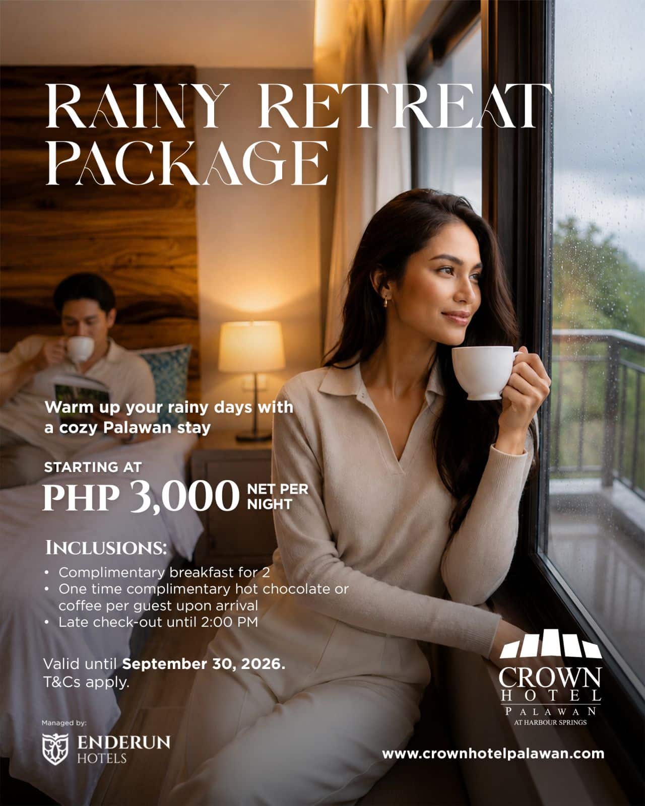 rainy retreat package crown